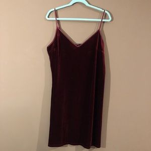 Abercrombie & Fitch red velvet dress size XL